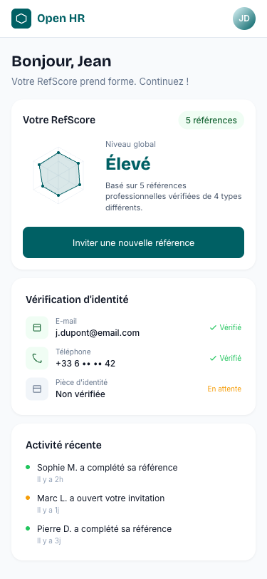 Open HR app screenshot